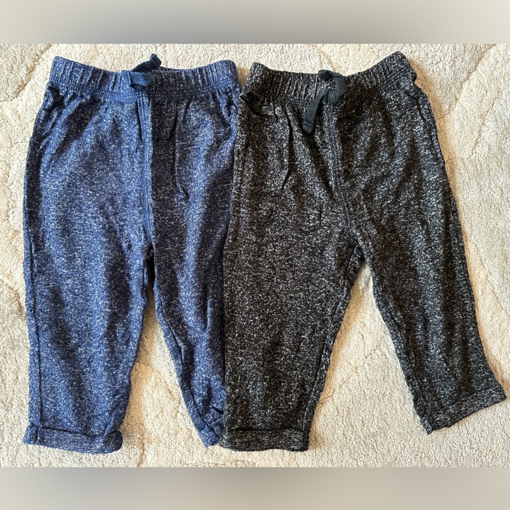 Jumping Beans - Set of 2 Ultra-Soft Cotton Pants - Size 9m